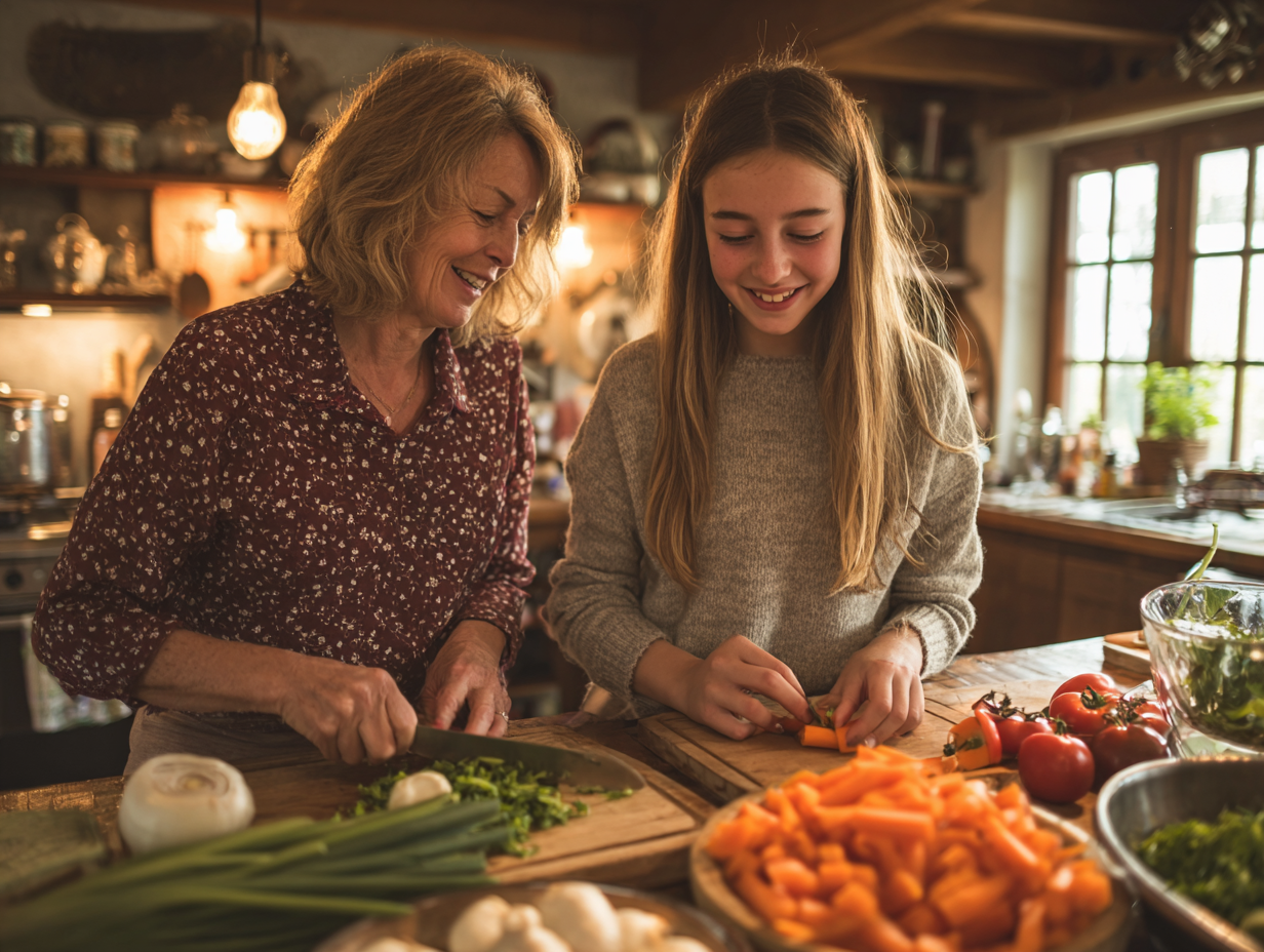 Збалансована тарілка з овочами та білками
